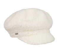 Seeberger Teddy Fur Newsboy Cap Women´s Winter (One Size - White)