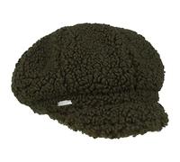 Seeberger Teddy Fur Newsboy Cap Women - Winter Women´s Baker boy hat with Peak, Lining Autumn-Winter - One Size Olive