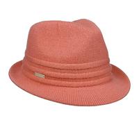 Seeberger Uni Trilby Wool Hat Knit Women´s (One Size - Coral)