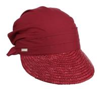 Seeberger Women's Sun Hat Straw/Fabric Cap Plain