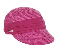 Seeberger Women's Sun Hat, Women's Straw Cap, fuchsia, One Size