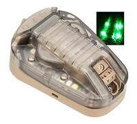 SeeboJK Tactical Helmet Light - Waterproof Survival Marker IFF Light, IR Teammate Identification Strobe Signal Light, for Outdoor CS War Game,T Green