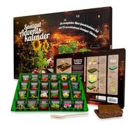 Seed Advent Calendar 2024 - Complete Propagation Set with 24 Seed Types & Mini Greenhouse/Gift for Garden Lovers/Surprise Bag with Flower, Vegetable and Herb Seeds