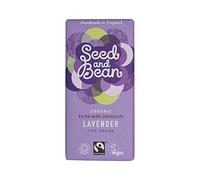 Seed and Bean - Organic Fairtrade Lavender Dark Chocolate Bar - 85g (Case of 8)