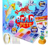 Seed Bead Pet Making Kit DIY 3D 7+ Sea Animals with Video Tutorial