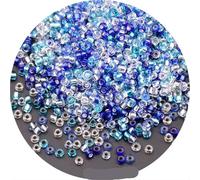 Seed Beads 1.5mm 2mm 3.0mm 4mm Glass Rice Beads, Handmade DIY Jewelry and Clothing for Embroidery(Color 3,1.5mm 10g 1440pcs)