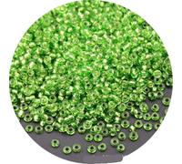 Seed Beads 1.5mm 2mm 3.0mm 4mm Glass Rice Beads, Handmade DIY Jewelry and Clothing for Embroidery(Color 23,4mm 10g 144pcs)