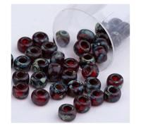 Seed Beads 10Grams/Bag 2mm 3.0mm 4mm Round Glass Beads for Modern Embroidery Bead for Embroidery(Color 4,4MM-10Grams)