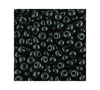 Seed Beads Size 5 Opaque Black Qty 10 Grams