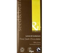 Seed & Bean Dark Choc Lemon & Cardamom Bar 85g - CLF-SDB-50415 by Seed & Bean