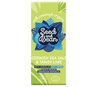 Seed & Bean Milk Choc Cornish Sea Salt and Tangy Lime 75g