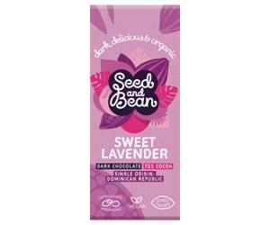 Seed & Bean Org Extra Dark Lavender Bar 75g