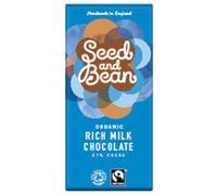 Seed & Bean Organic Dominican Rich Milk Chocolate Bar 75g