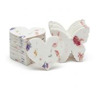 Seed Bloom Combo Seed Paper - 24pcs Hearts & 24pcs Butterflies, Writable Gifts for Baby Showers, Wedding Favors, Mom's Birthday Present, Decorations, Heart Party Favors, & DIY Crafts