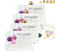 Seed Calendar 2027, 9X12CM Growable Seed Calendar 2027, 4 Set | 2027 Plantable Love Seed Desk Calendars with Holder, Eco Friendly Monthly Planner Home Decor, Gardening Gift for Men Women