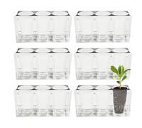 Seed Germination Trays,6-Piece Reusable Self-Draining,Garden Germination Pot Planting Trays - For Flowers Vegetables Propagation Cultivation Garden Balkey Greenhouse