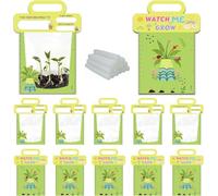 Seed Greenhouse Kit Self Watering for Classroom & Home Science Experiment | Seed Germination Kit Plant Growth Tracking No Daily Watering Experiment Light vs Dark Comparison Perfect for STEM Classroom