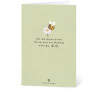 Seed Paper Greeting Card - Hat die Blumen einen Knick, war die Hummel wohl zu dick - 1 item