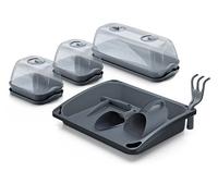 Seed Propagator Kit 14 in 1 Mini Greenhouse Tray Vented Lid Seed Starter Set