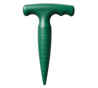 Seed Punch & Bulb Planter, Plastic Garden Tool with 1-10cm Measurement Scale and Handle for Allotment Garden Sowing Planting Seeding (Dark Green)