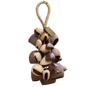 Seed Rattle, Handcrafted Natural Seed Rattle Windchime Bag Charm Mixed African Instrument & Natural Decor