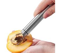 Seed Remover - Heavy Duty Pit Remover, Ergonomic Handheld Fruit Deseeder | Manual Seed Remover, Portable Stainless Pitting Tool, Seed Extractor for Plum Olive Cherry Kitchen Fruit Prep