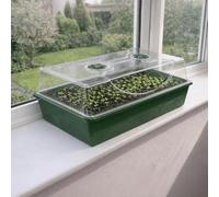 Seed Spa Propagator for Starting Indoors with Adjustable Vents and Clear Lid Early Plant Development Tray for Vegetable Flower Tomato and Herb Growing Small (H12.5cm x W18cm x L22cm)