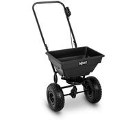 Seed Spreader 15 L Spreading Width 1 to 3 m - Garden Trolley Carts by Hillvert Black