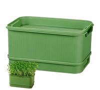 Seed Sprouter Kit, Seed Sprouting Tray, Hydroponic Propagator Mini Plant Grow Trays, Soil Free Germination Tray for Growing Bean Sprouts, Wheat Grass