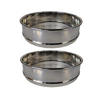 Seed Sprouting Tray Germination Trays Stackable Stainless Steel with Tier Mesh Sprouting Trays Base Cover Lid 2PCS