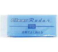 SEED Transparent Clear Plastic Eraser, Small, 4 ea./Pack (EP-CL100-4P)