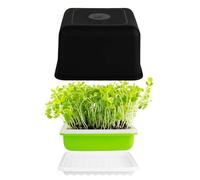 Seed Trays, 4 Seed Sprouting Trays With Lid, Propagator Growing Thicken Seedling Starter Growing Trays, Seed Trays For Seedlings, Reusable Seed Trays, Hydroponics Growing System Kit