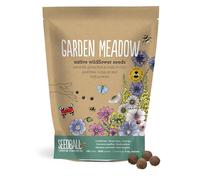 SEEDBALL Garden Meadow Seed Bombs - 100 Seed Balls Per Pack | Pollinator Friendly Wildflower Seeds - Clay Protected Seed Bomb for Bees, Butterflies, Birds & Garden Wildlife
