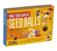 SEEDBALL Seed Bomb Making Kit with Bee Friendly Wildflower Seed Mix 40-60 Balls | Make Your Own Kit | Eco Friendly Grow Your Own Kits for Children, Gardening Gifts for Women, Men, & Kids