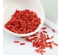 Seedbeads 11/0 Tube Bead 2x6mm Twist Bugles Glass Seed Beads for DIY Bracelet Jewelry Dress Making 25 Colors 300Pcs