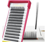 SEEDEW Premade 5D Flower Lash Extensions, 0.07mm C Curl MIX8-15mm 12 Rows/Tray, Natural Soft Lightweight Eyelashes Grafting for Lash Artists, Beauty Salon(Matte Black-0.07-C-MIX8-15mm) C5D/Pre5D