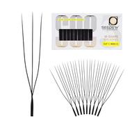 SEEDEW U Shape 3D Lash Extensions, U3D 0.07mm C Curl MIX8-15mm 12 Rows/Tray, Natural Soft Lightweight Eyelashes Grafting for Lash Artists, Beauty Salon (Matte Black-0.07-C-MIX8-15mm) U3D