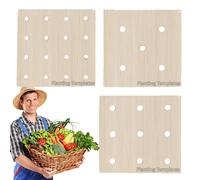Seeding Space Tool, Square Foot Gardening Template Set, Planting Tool, Vegetable Gardening Supplies, Multifunctional Sturdy Seeding Space Tool with Planting Guide for Maximum Harvest