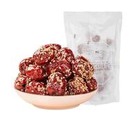 Seedless sesame red dates, freeze-dried red dates, Instant jujube 80g/pack, Delicious nuts, healthy candied fruits, nutritious preserved fruits, leisure snacks, Dim sum, sweet candy snacks (2 packs)