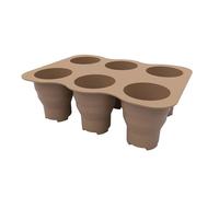 Seedling Pots - Germination Kit Folding Silicone Nursery - Seedling Starter Trays with Drainage Holes Seedling Starter Kit for Flowers Inside