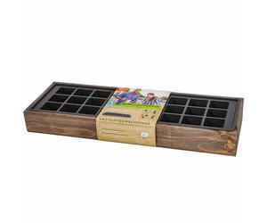 Seedling Solid Wood Box 27 Pot Plate Seedling House Plants Garden DIY New