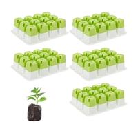 Seedling Starter Tray Silicone Seedling - Silicone Seedling Starter Tray Reusable Silicone Seedling Starter Seedling Seed Star Set of 5 Reusable Decorative Germination Containers for Flowers and Early