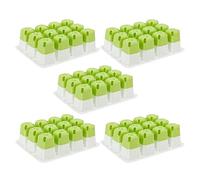 Seedling Starter Trays Silicone - 7.28x5.71x2.36 inches Plant Germination Trays - Indoor Plant Growing Germination Pots Set of 5, Flower Sprouting Container for Gardening