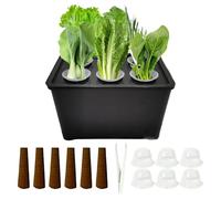 Seedling Tray | 6-Cell Adjustable Humidity Propagator - Growing Plant Starter Trays,for Flowers Vegetables Indoor Dorm Office Balcony Lawn Garden Yard