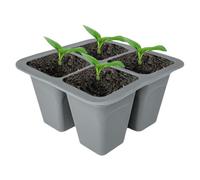 Seedling Tray - Germination Container, Seedling Cultivation Tray | Features for Germination Aid with Silicone Structure with Four Compartments, Flexible Material That Helps the Plant Growth Process