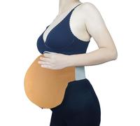 Seedollia Fake Pregnant Belly Santa Big Belly Props Memory Foam Costume Fat Suit (3-4 Months)