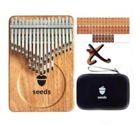 Seeds Kalimba Thumb Piano 41 Keys Chromatic C-Tuned Thumb Piano Okoume wood Flat Board ultra-lightweight Portable Mbira Finger Piano(LATEST VERSION)