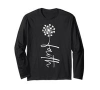 Seeds of Faith Dandelion Christian Tee for Women Faith Long Sleeve T-Shirt
