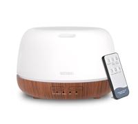 SEEDSEEL 300ML Essential Oil Diffuser,Mini Aromatherapy Diffuser with Remote Control,7 Color Changing LED Light,4 Timer for Bedroom,Room,Office