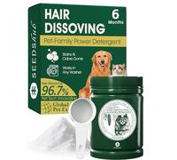 Seedshub Pet Hair Remover for Laundry, 90% Fur Removal, 6-in-1 Hair Dissolving Laundry Powder, Dog Hair Removal, Odor & Stain Remover, 2.29 Pounds